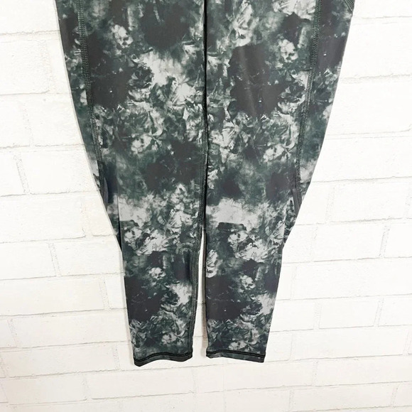 Sweaty Betty Green & Black Tie Dye The Zero Gravity 7/8 Tights Leggings Size XS - Picture 4 of 9